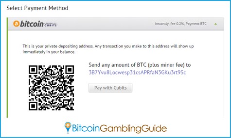 Bitcoin Deposit through Cubits