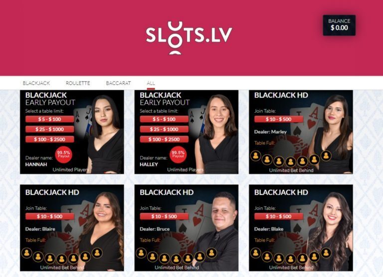 Slots.LV Live Dealer