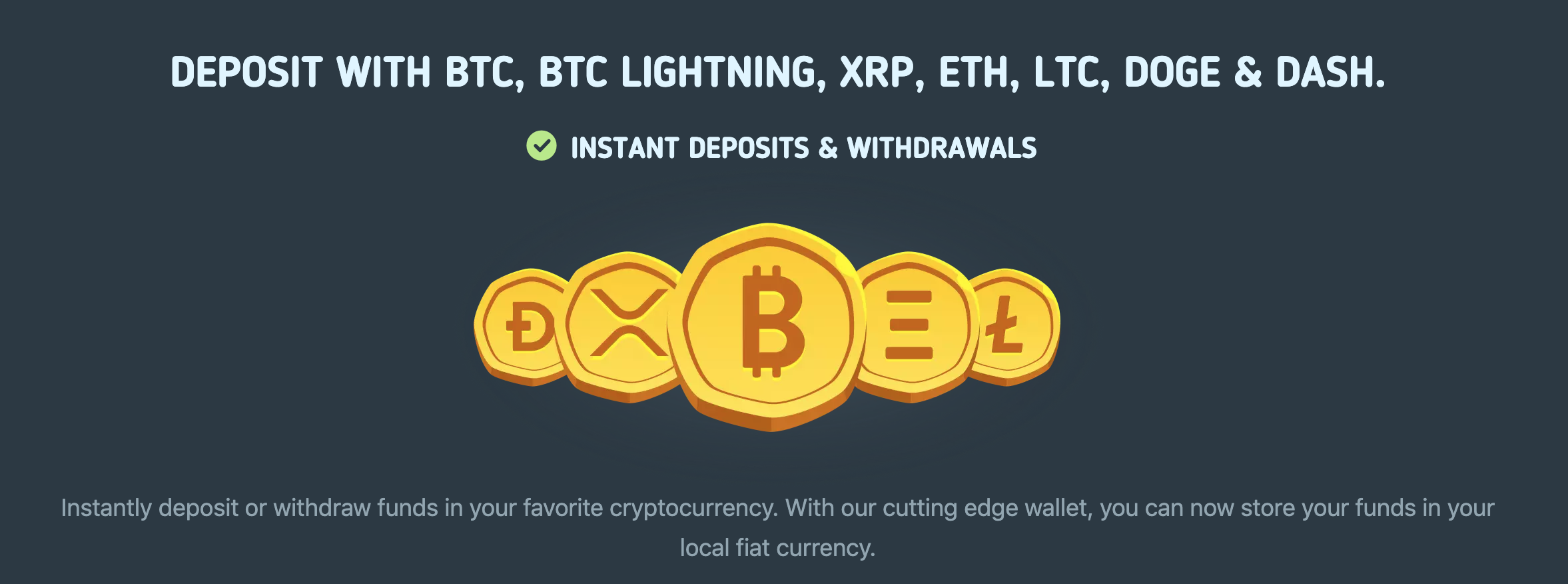 BitKong Deposit Options