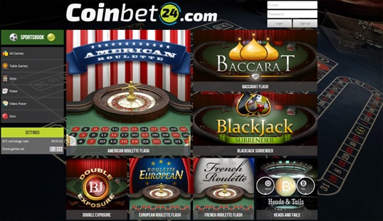 Coinbet24 Casino Games