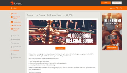 Ignition Casino Welcome Bonus