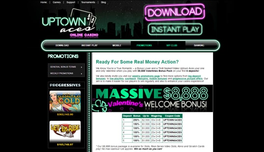 Uptown aces casino no deposit bonus Uptown aces casino no deposit bonus