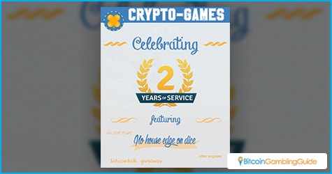 Crypto-Games.net 2nd Anniversary