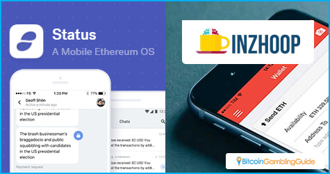 vDice.io works with Status.im and Inzhoop
