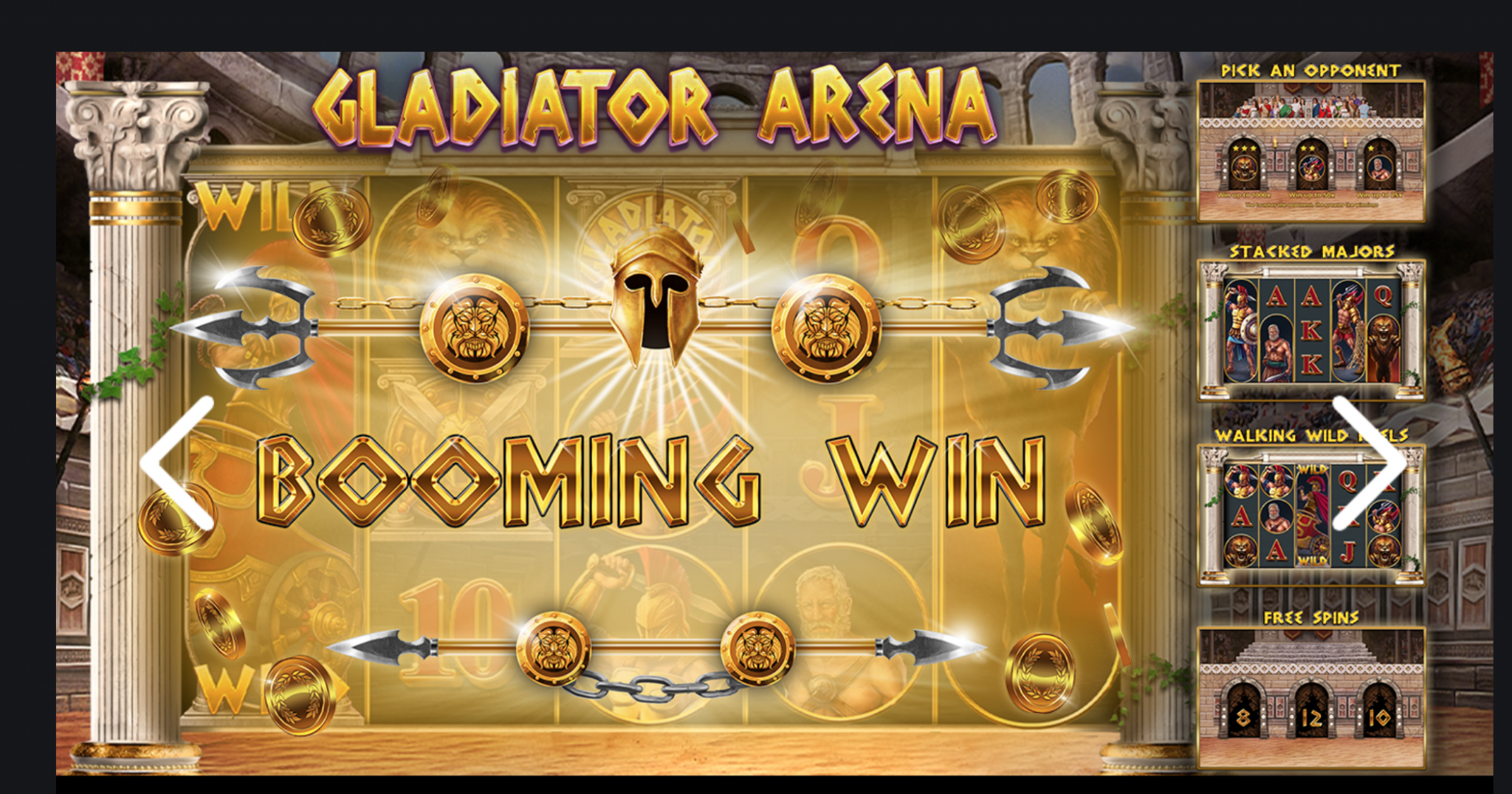 Booming Games Gladiator Arena Slots