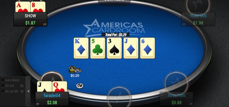 Americas Cardroom Poker Table