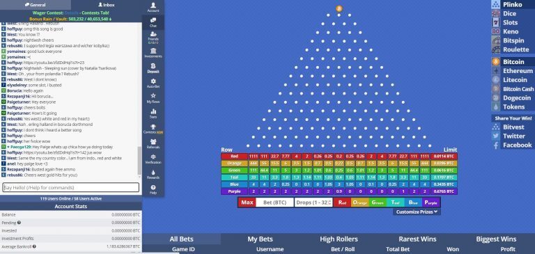 Bitvest Plinko